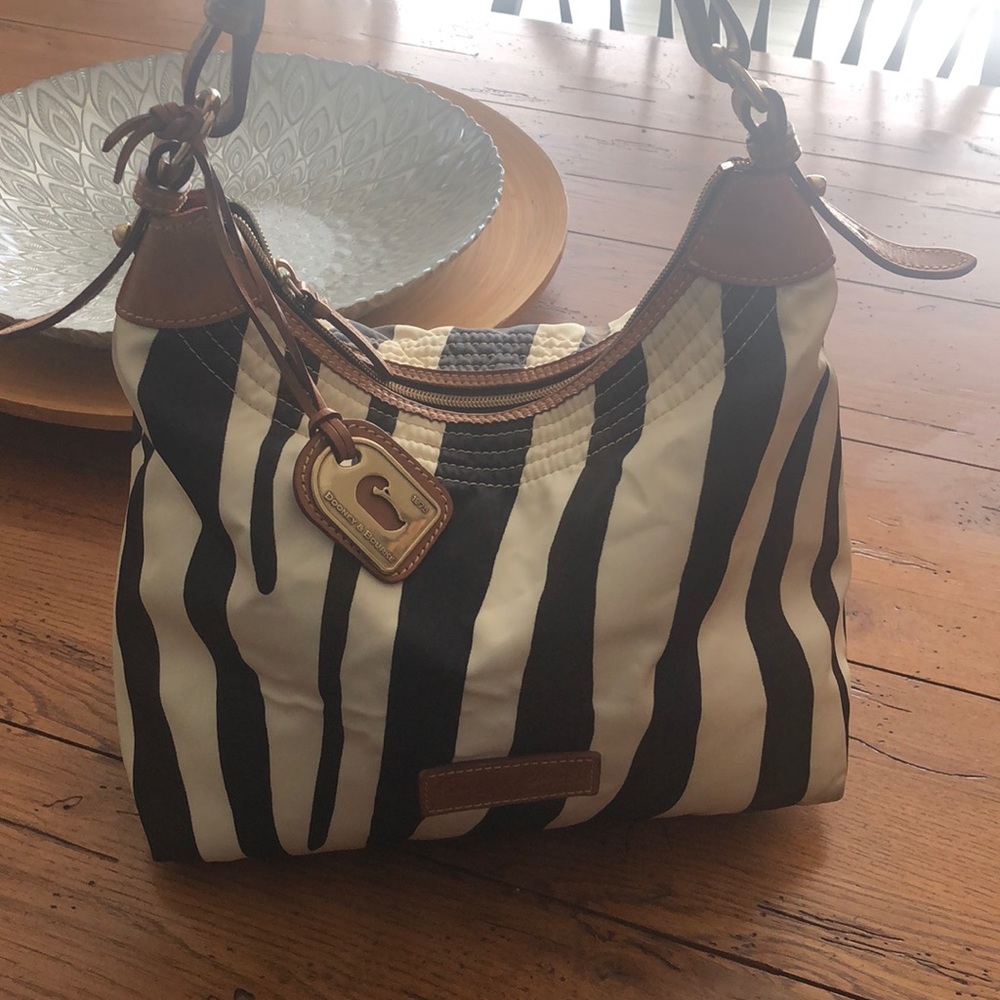 zebra print Dooney and Bourke tote